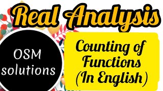 Real Analysis-Lec7-Counting of Functions(in English)