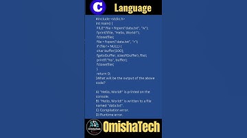Example of File handling modes in C Programming #shorts #viral #omishatech #filehandling