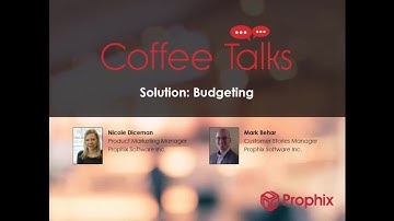 Budgeting - Coffee Talks