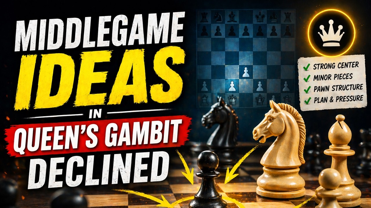 Middlegame Ideas in Queen’s Gambit Declined (9…Qxe7) | Pawn Structure ...