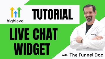 LIVE Chat Widget In HIghlevel (2023)
