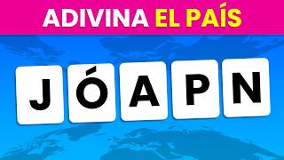 Adivina el PAÍS con el Nombre DESORDENADO  | Prueba de Geografía y Agilidad Mental