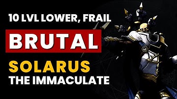 V Rising - BRUTAL Solarus the Immaculate | 10 Levels Lower, Frail, Almost No Hit | 1.0 Boss Kill