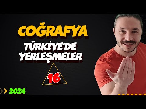 🌍Türkiye'de Yerleşmeler 🔴 39 Günde TYT Coğrafya Kampı-16 🟡 9.sınıf coğrafya Kampı-16📌2024