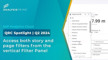 Access both story and page filters from the vertical Filter Panel