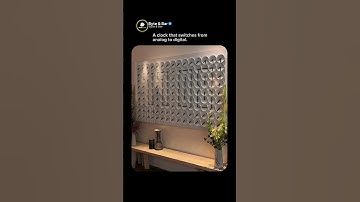 This Clock Seamlessly Switches from Analog to Digital — The Future of Timekeeping!