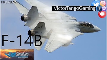 FS2020: DC DESIGNS F-14 TOMCAT PREVIEW | STARTUP | TAXI | KEDW - KNYL VFR Flight