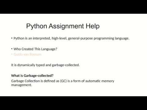 Python Assignment Help