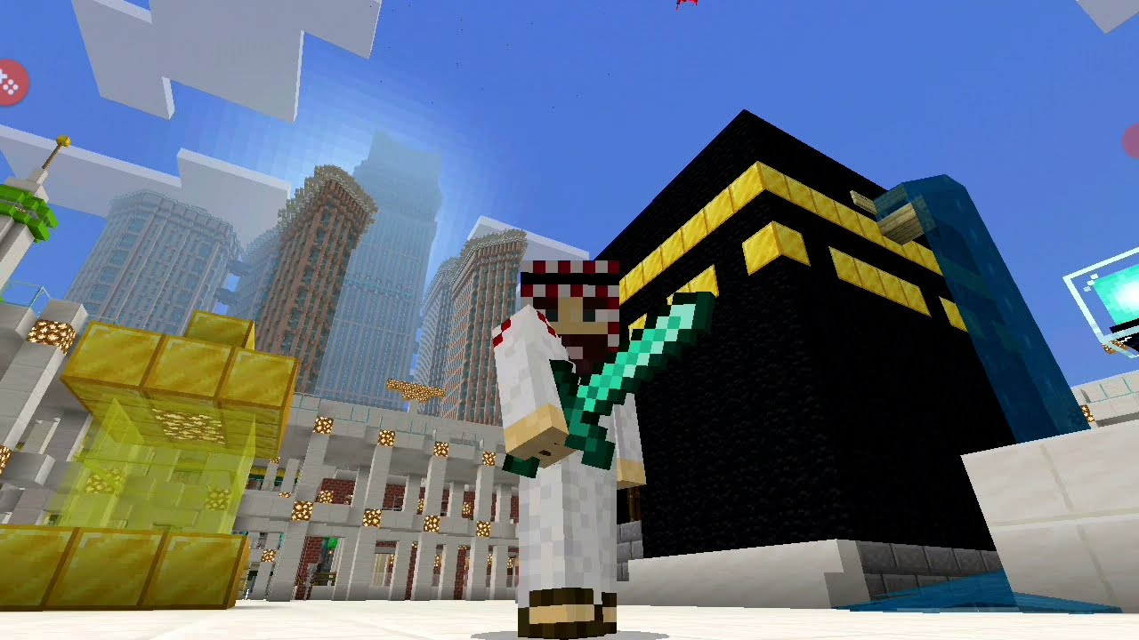 #minecraft #live                                بيت الله الحرام وبرج الساعة في ماينكرافت🕋