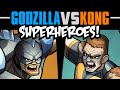 What if GODZILLA vs KONG Titans Were SUPERHEROES?! (Story & Speedpaint)