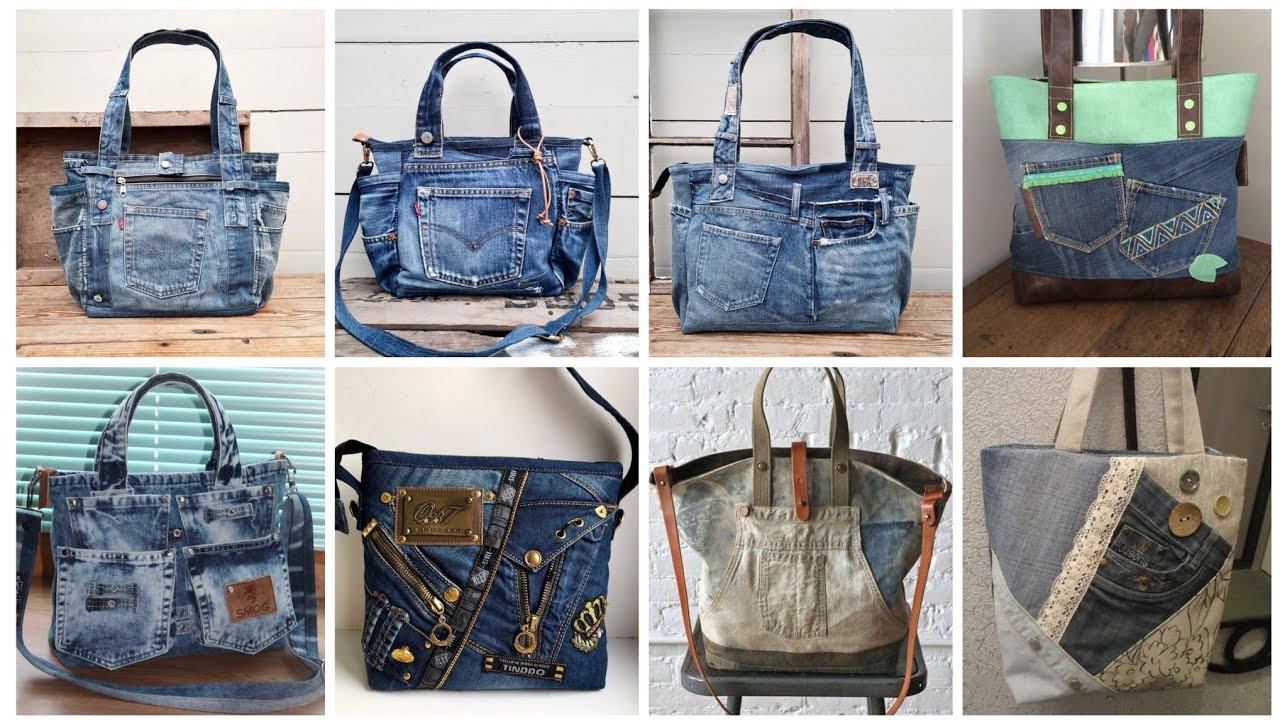 Comfortable denim jeans bags ideas 