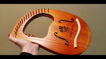 Mahogany 16 String Lyre Instrument Review LOLUNUT Brand