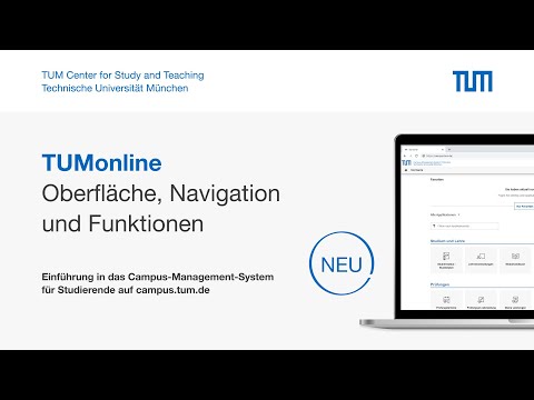 TUMonline: Einführung in Oberfläche, Navigation und Funktionen