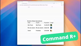 Draw to code. Spreadsheet app using Glowby with Cohere's Command R+. screenshot 4