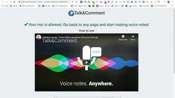 Talk and Comment Extension