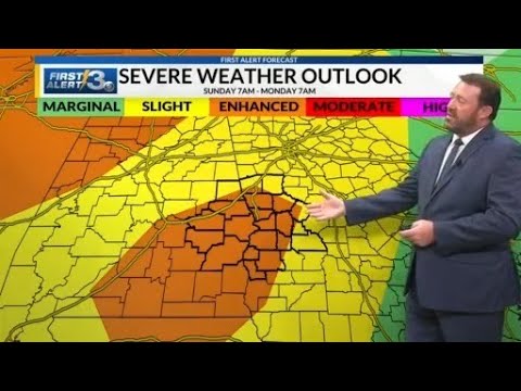 WRBL News 3 Sunday AM Forecast - YouTube