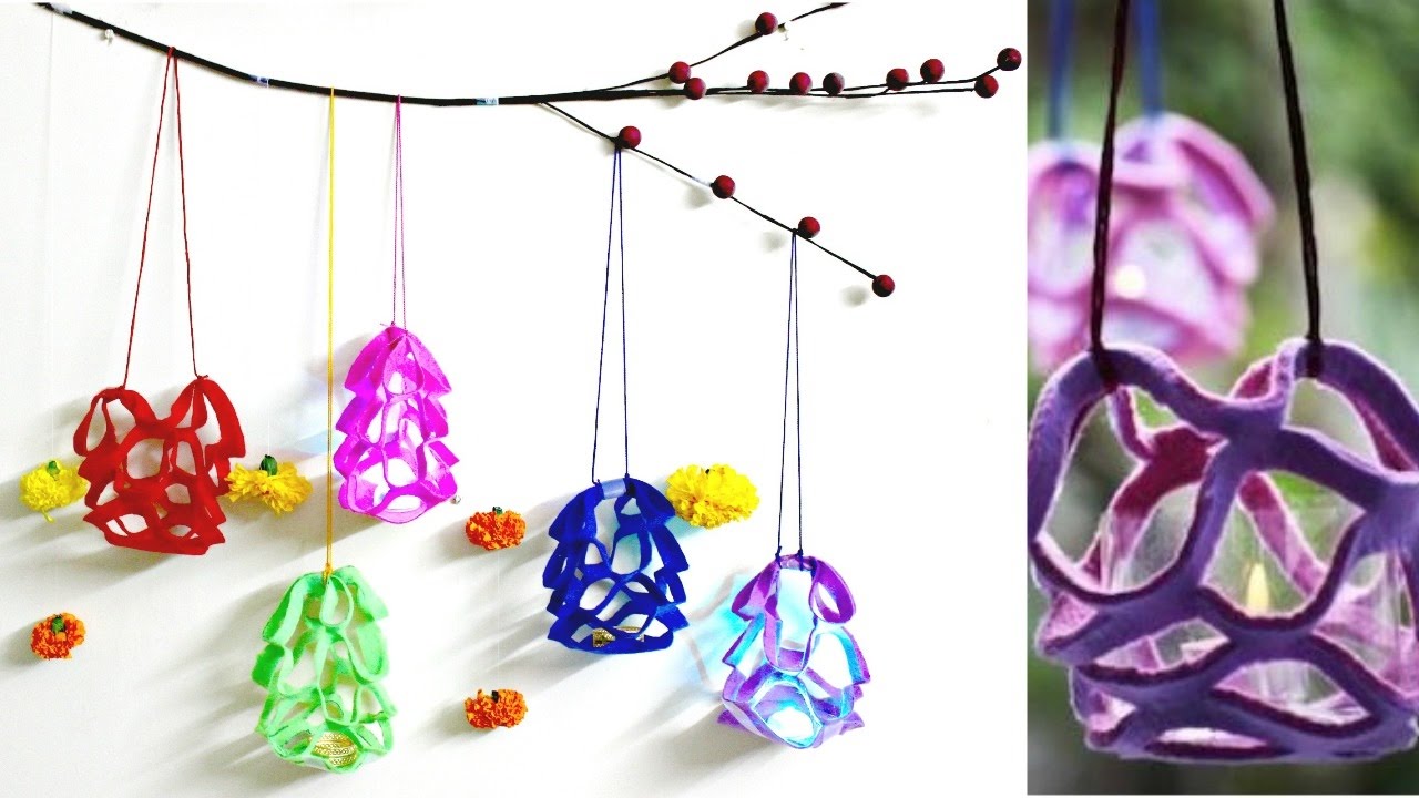  DIY  Diwali Decoration  at Home  Idea How to make felt paper  
