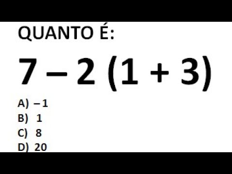 Quebra cuca matemático: Resolva essa conta matemática em 20 segundos