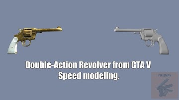 Double-Action Revolver from GTA V. Speed modeling. (Blender 3D) #3