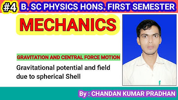 GRAVITATION AND CENTRAL FORCE MOTION: Gravitational potential and field due to spherical Shell