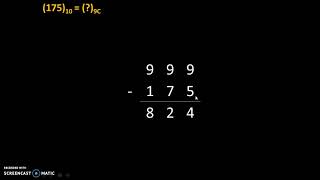 9's complement of decimal numbers