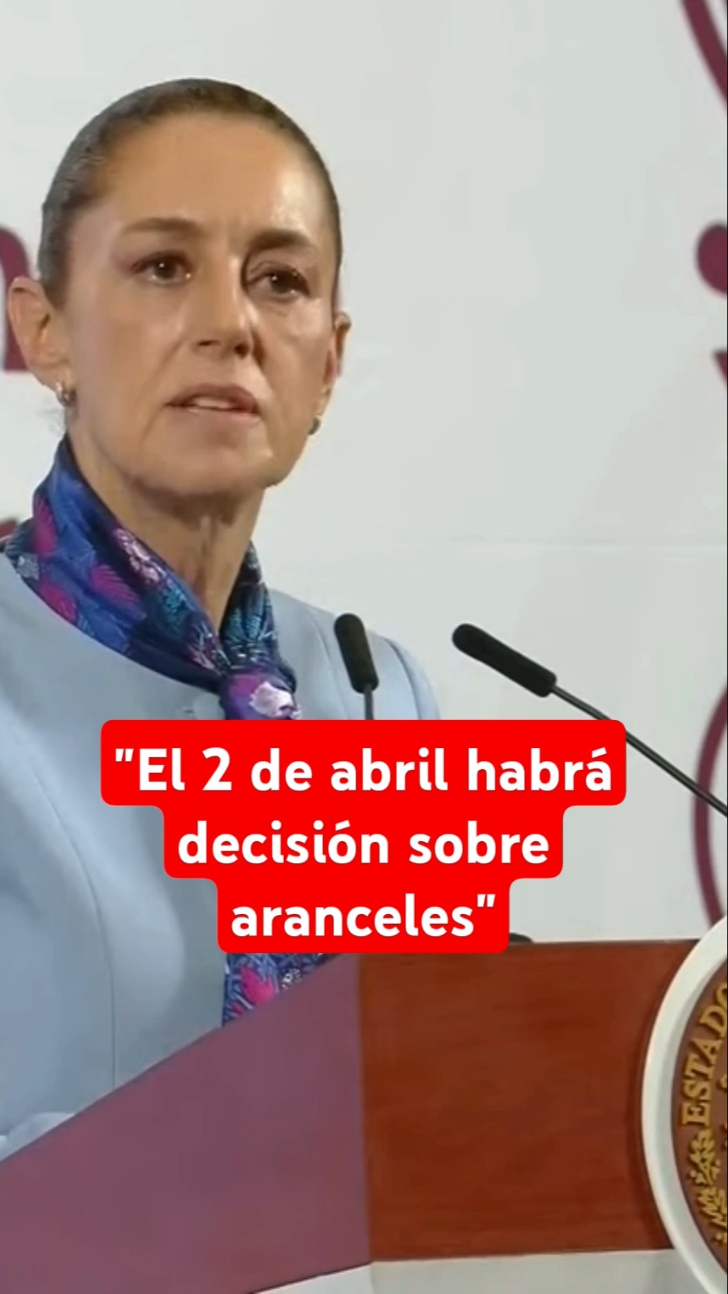 Sheinbaum dará el 2 de abril una respuesta sobre aranceles a productos de México
