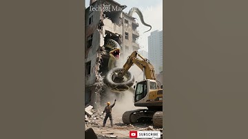 Unbelievable! Excavator Destroys House and Encounters Giant Snake