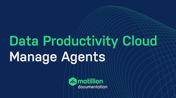 Data Productivity Cloud | Manage Agents