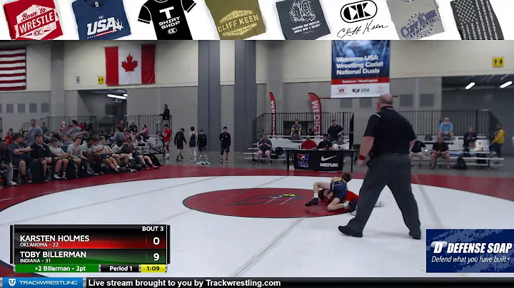 Mat 7 88 Karsten Holmes Oklahoma Vs Toby Billerman...