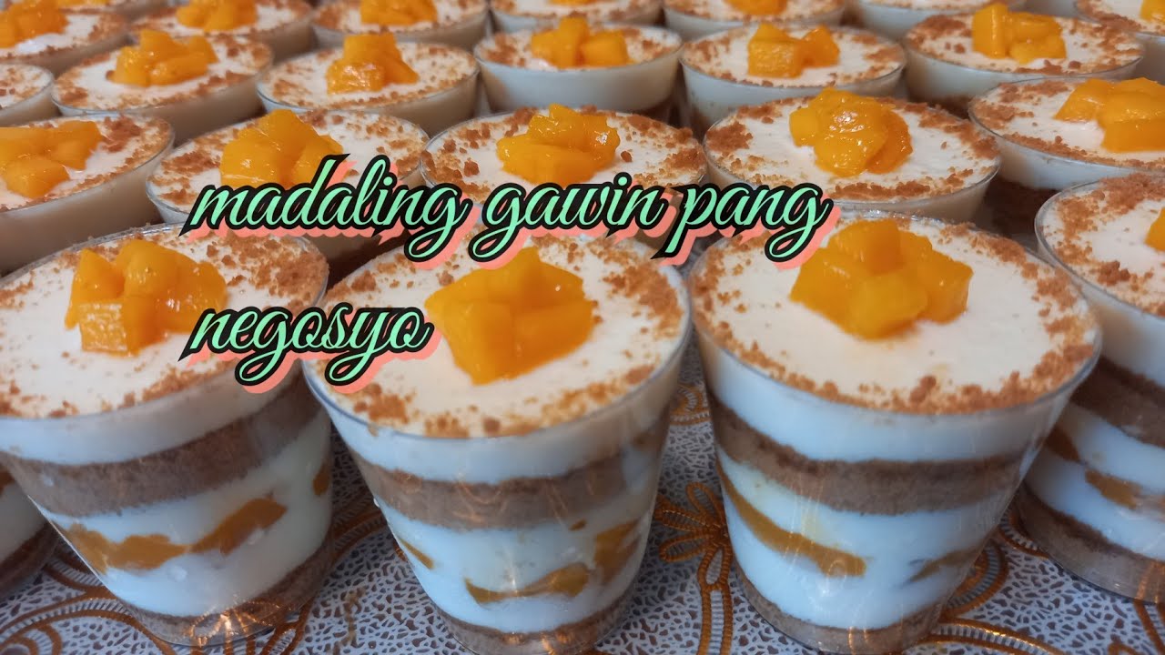 mango float in a shot glass/pang negosyo/handaan/Christmas - YouTube