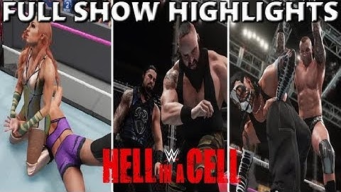 WWE 2K18 HELL IN A CELL 2018 FULL SHOW - PREDICTION HIGHLIGHTS PART 2