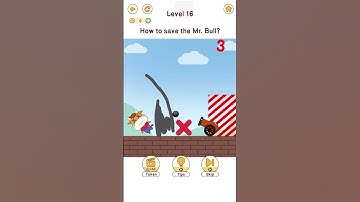 Brain Go 2: Test your brai‪n Game How To Save Mr Bull  Level fail Tricky Puzzles #shorts