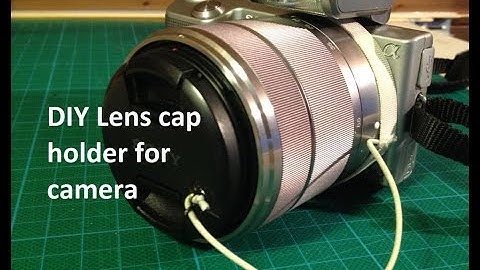 DIY lens cap holder for camera