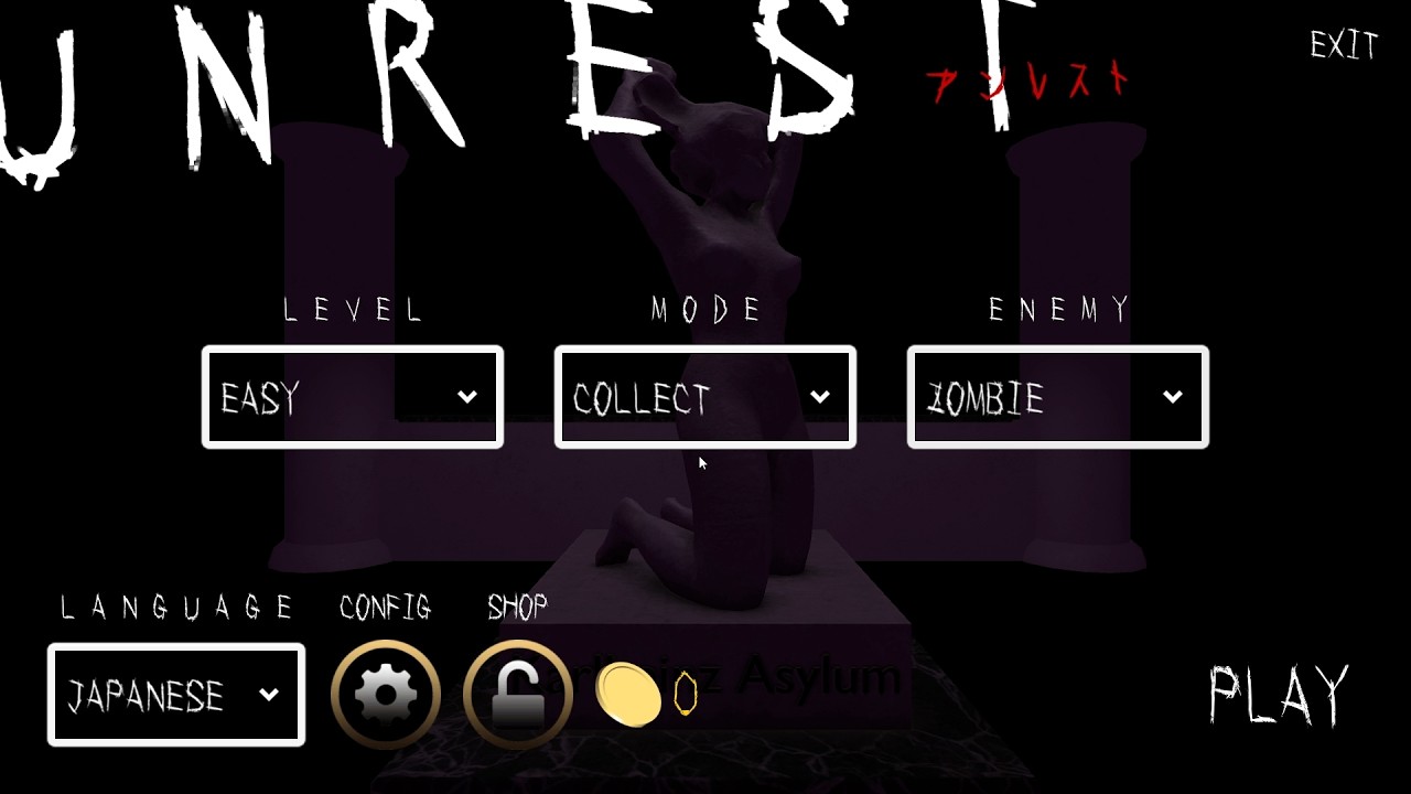 【UNREST】＃１　クリアし、コインを集めて敵MOB（UNITYちゃん）を開けていこう！