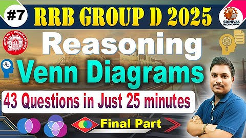 Group D Venn Diagrams Part 3| Reasoning PYQ Discussion for all Aspirants by #SRINIVASMechAcademy