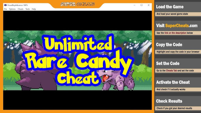 Pokemon emerald cheat unlimited candise unlimited money #pokemon #poke