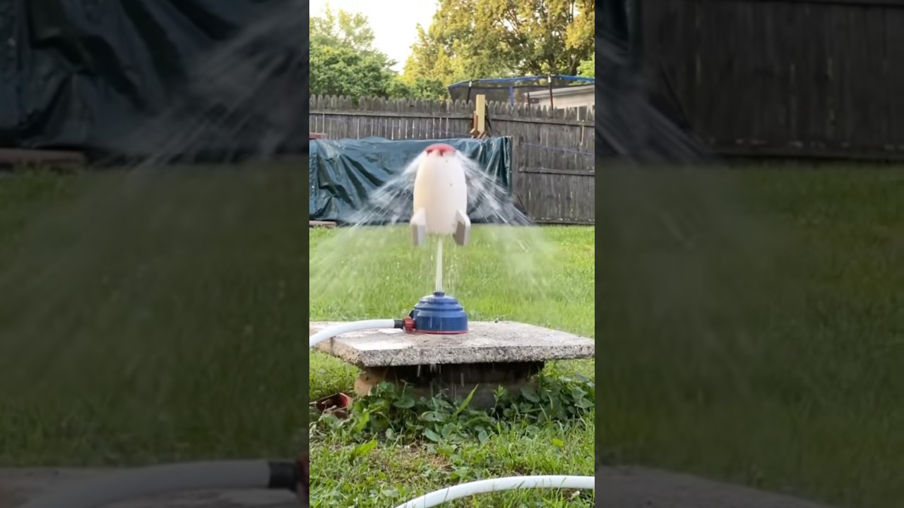 Backyard water rocket! 🚀