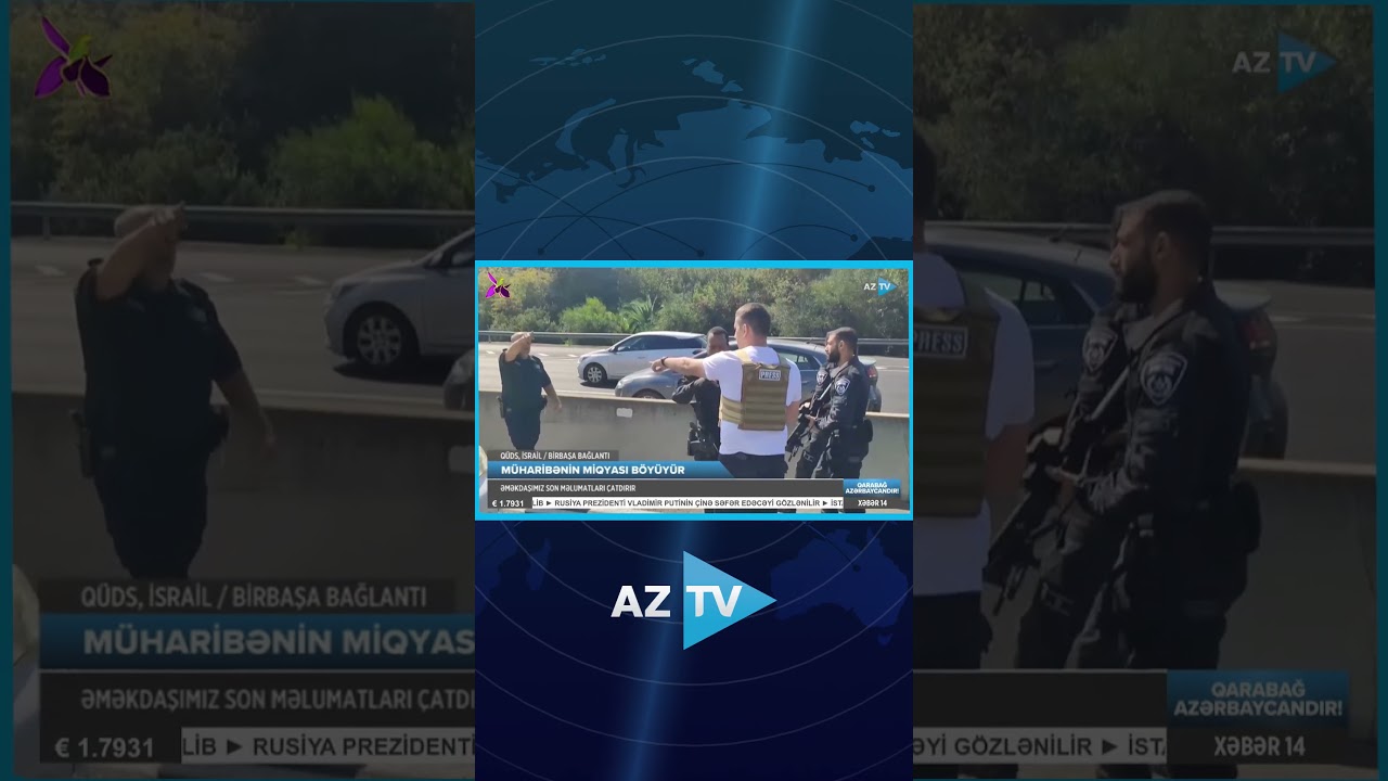AZTV-NİN CANLI YAYIMI ZAMANI HƏMAS DÖYÜŞÇÜLƏRİ SAXLANILDI – ANBAAN GÖRÜNTÜLƏR