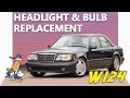Mercedes-Benz W124 E-Class Headlight Assembly and Bulb Replacement