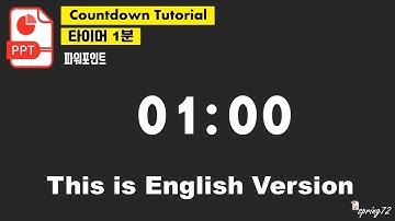 1 Minute Countdown in Power Point(English Version)