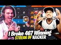 World recordi broke 467 streak of  hacker youtuberglitch user exposed