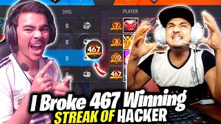 World Recordi Broke 467 Streak Of घमड Hacker Youtuberglitch User Exposed