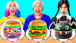 Reto De Cocina Wednesday vs Abuela | Situaciones Divertidas de Fun Teen