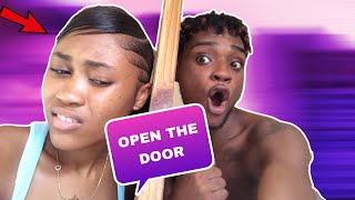 Cheating With The Door Lock Prank On Girlfriend