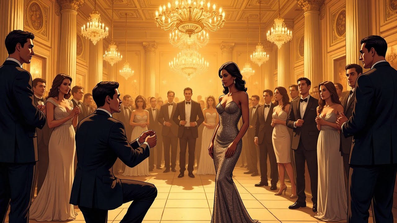 “Le propuso matrimonio a su protagonista femenina en nuestra fiesta de compromiso, pensando que