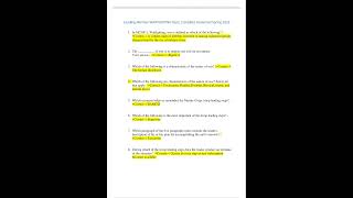 Summary Leading Marines WARFIGHTING Quiz; Complete Answered Spring 2023 pdf