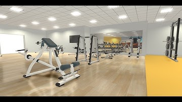 Real-time 3D scene created with Ecdesign floor plan software