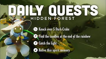 Daily Quests in Hidden Forest | sky children of the light | Noob Mode