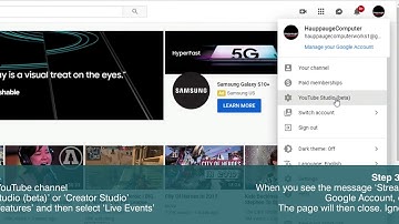 Streaming with YouTube Live
