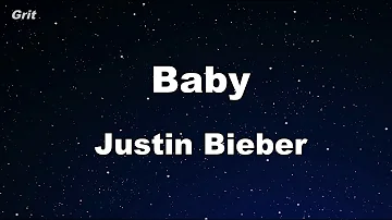 Baby ft. Ludacris - Justin Bieber Karaoke 【With Guide Melody】 Instrumental